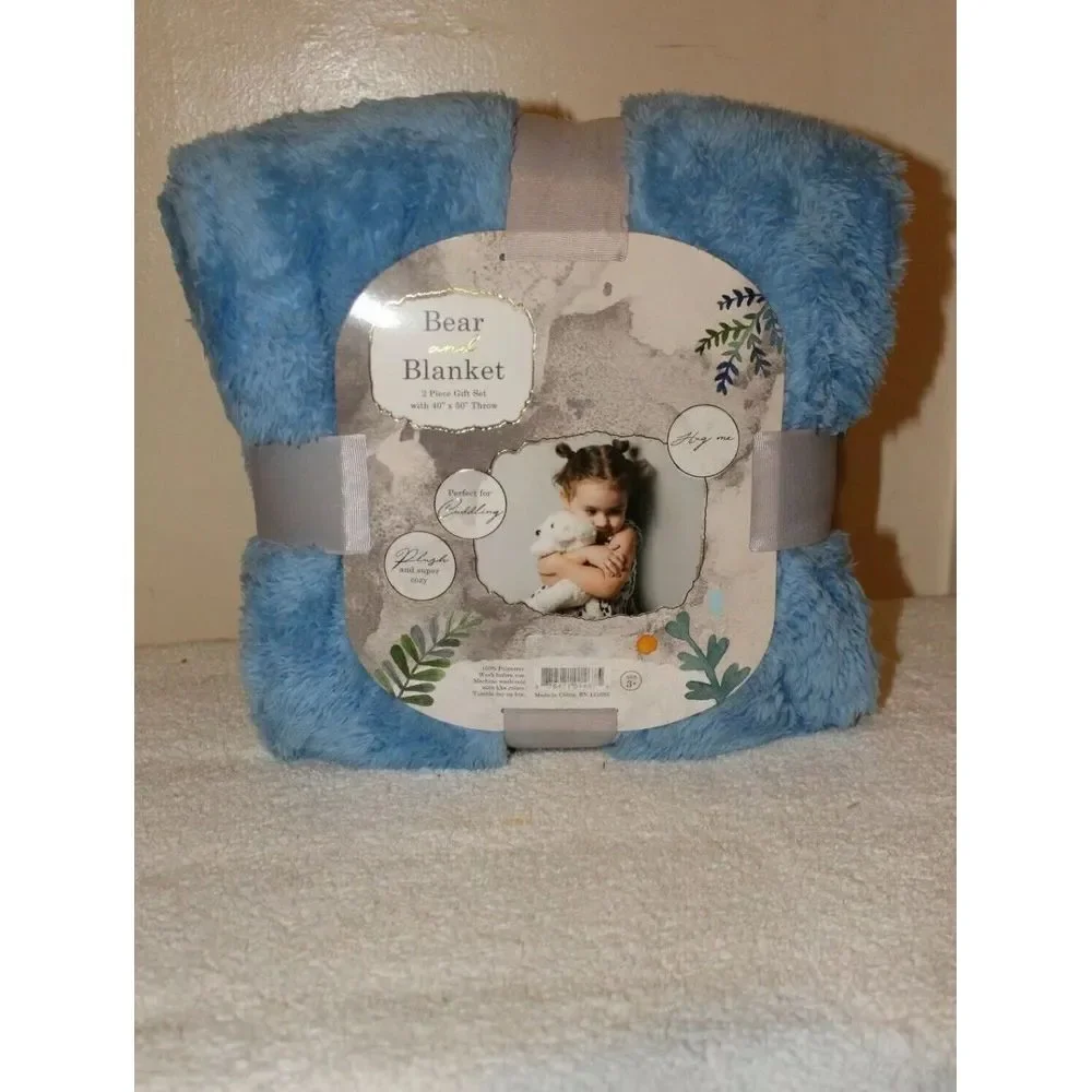 ANIMAL AND BLANKET‎ COLLECTION-2-PIECE-GIFT-SET-WITH-40x-50-THROW-BLANKET